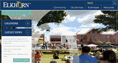 Desktop Screenshot of cityofelkhorn.org