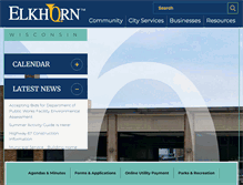 Tablet Screenshot of cityofelkhorn.org